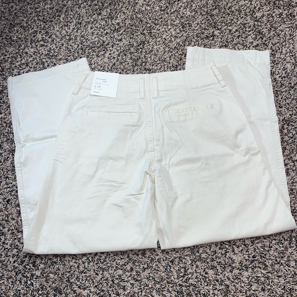 🆕 a new day Women's High-Rise Tapered Ankle Chino Pants Off White Var Sizes NWT - Picture 10 of 12